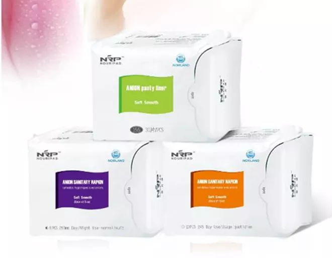 Norland Anion Sanitary Napkin & Pantyliners Real Beautie Collection